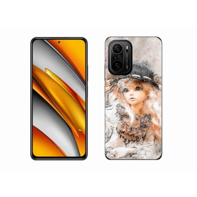 Gél borító mmCase a Xiaomi Poco F3-hoz - lány kalapban