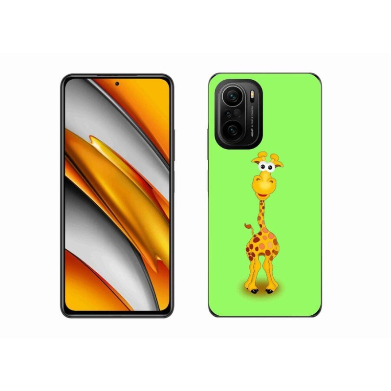 Gél borítás mmCase a Xiaomi Poco F3-hoz - rajzfilm zsiráf