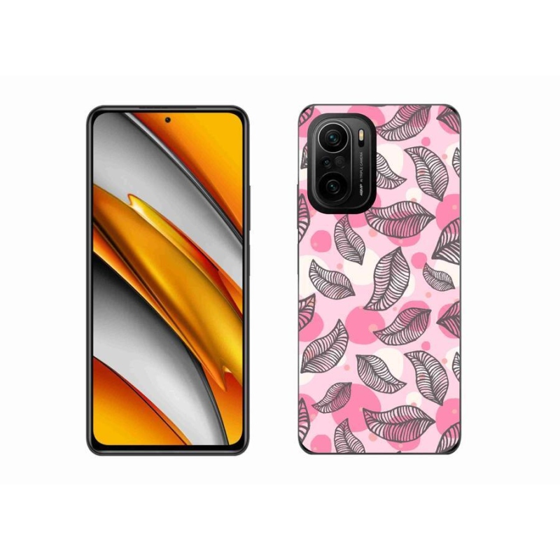 Gél borítás mmCase a Xiaomi Poco F3-hoz - rajzfilmes hulló levelek