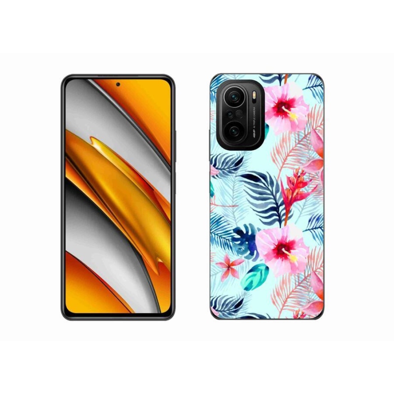 Gél borító mmCase a Xiaomi Poco F3-hoz - virágok