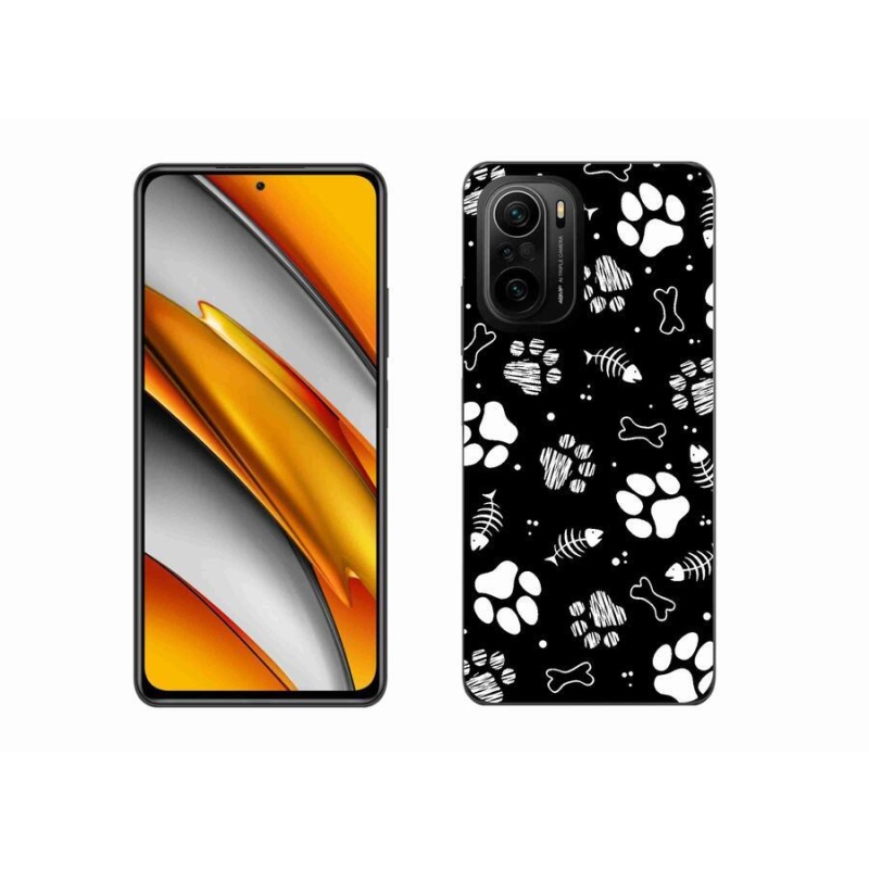 Gél borítás mmCase a Xiaomi Poco F3-hoz - kutyamancsok