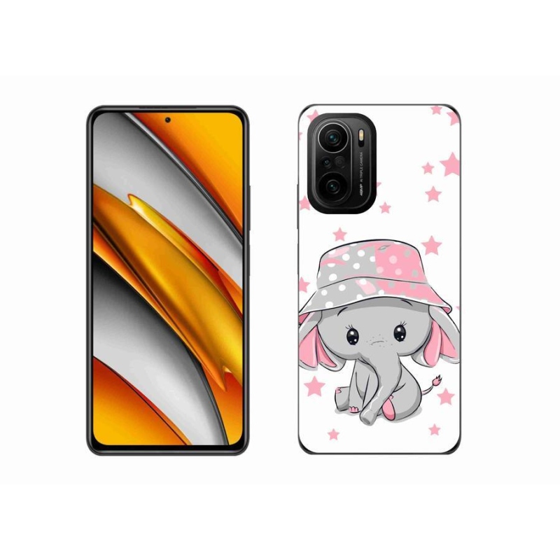 Gél borítás mmCase a Xiaomi Poco F3-hoz - rózsaszín elefánt
