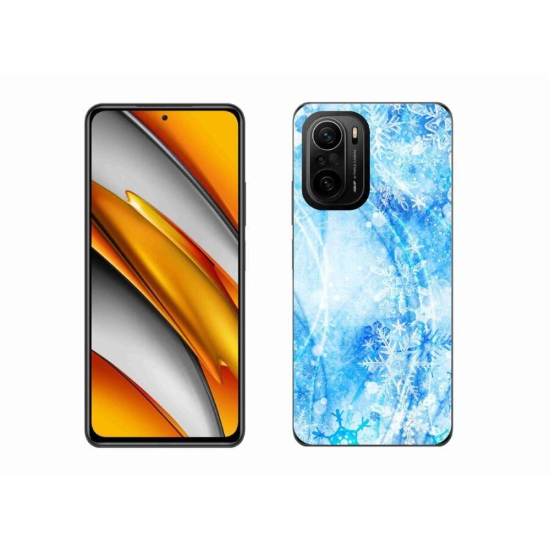 Gél borítás mmCase a Xiaomi Poco F3-hoz - hópelyhek