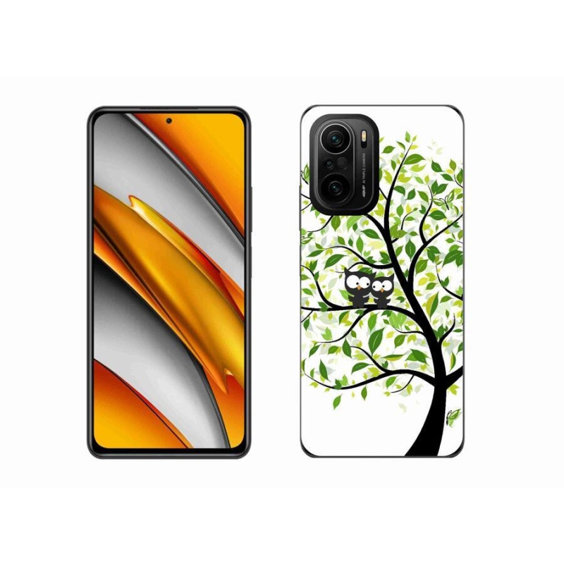 Gél borító mmCase a Xiaomi Poco F3-hoz - baglyok a fán