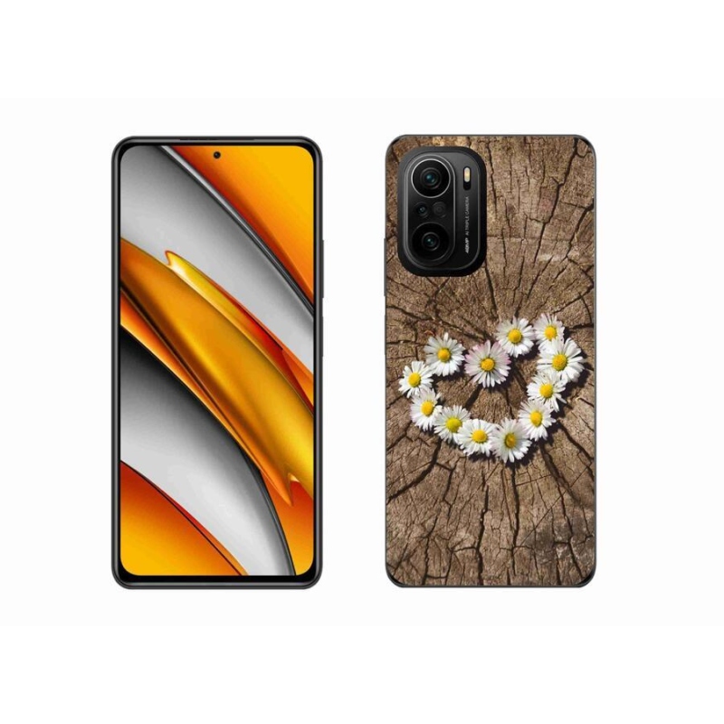 Gél borítás mmCase a Xiaomi Poco F3-hoz - százszorszépek szíve