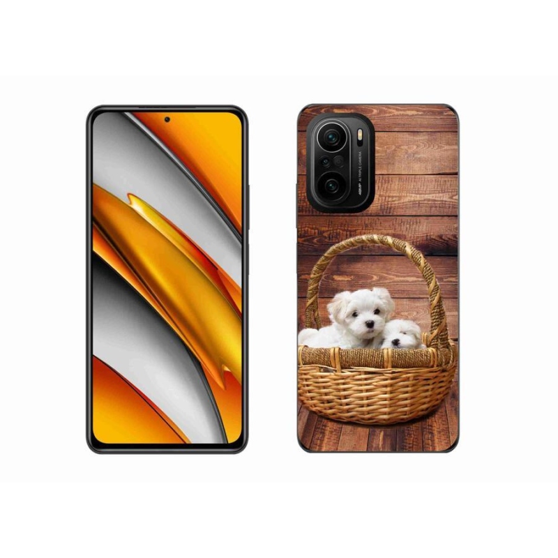 Gél borítás mmCase a Xiaomi Poco F3-hoz - kölyökkutyák