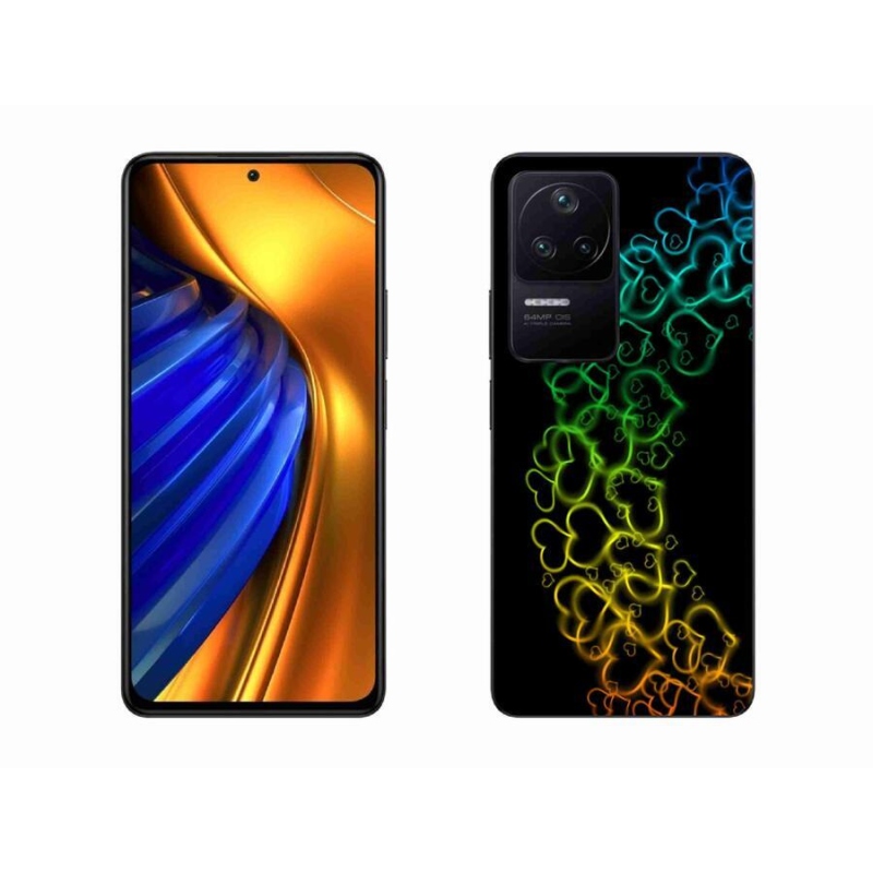 Gél borítás mmCase a Xiaomi Poco F4-hez - színes szívek