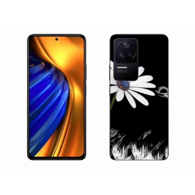 Gél borítás mmCase a Xiaomi Poco F4-hez - fehér virág