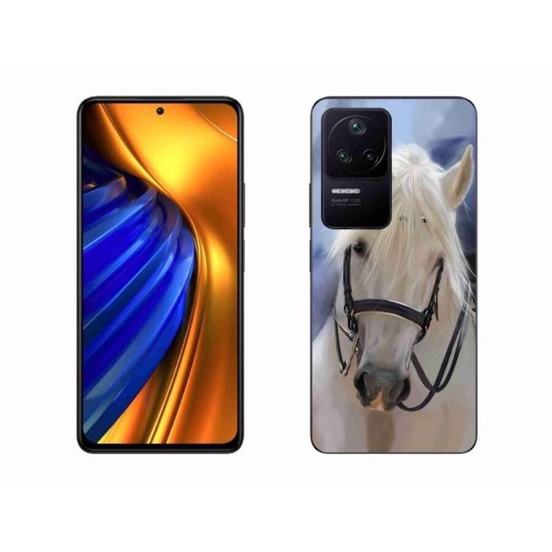 Gél borítás mmCase a Xiaomi Poco F4-hez - fehér ló