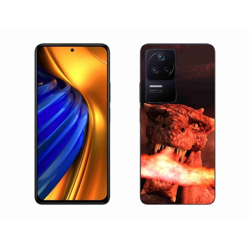 Gél borítás mmCase a Xiaomi Poco F4-hez - sárkány