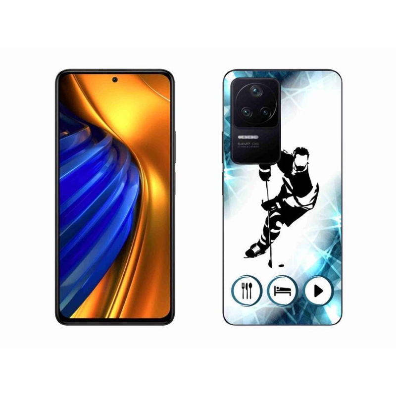 Gél borítás mmCase a Xiaomi Poco F4-hez - jégkorong 1