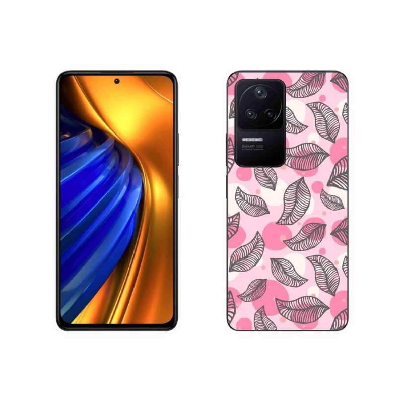 Gél borítás mmCase a Xiaomi Poco F4-hez - rajzfilmes hulló levelek