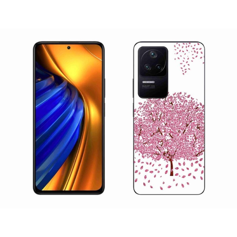 Gél borítás mmCase a Xiaomi Poco F4-hez - rajzfilmfa levelekkel