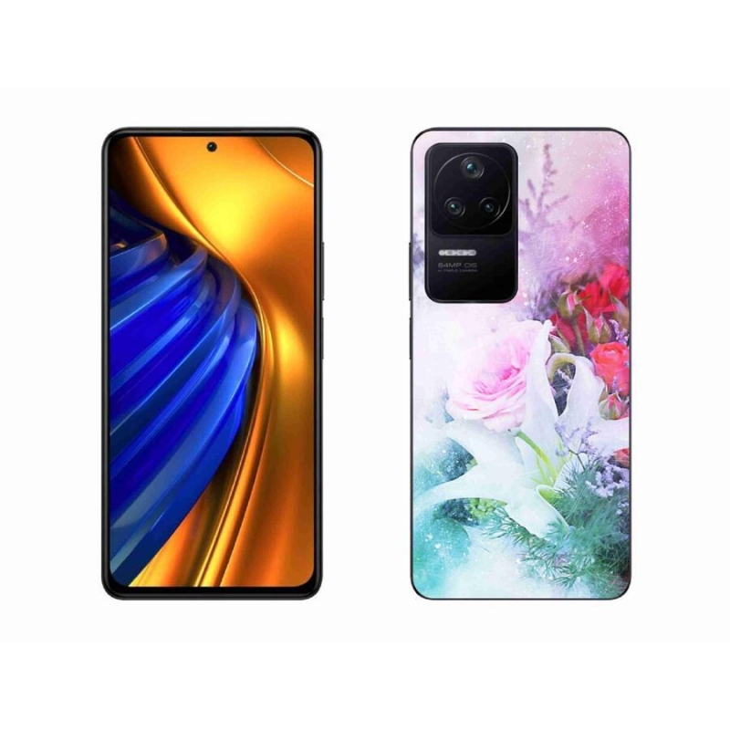 Gél borítás mmCase a Xiaomi Poco F4-hez - virágok 4