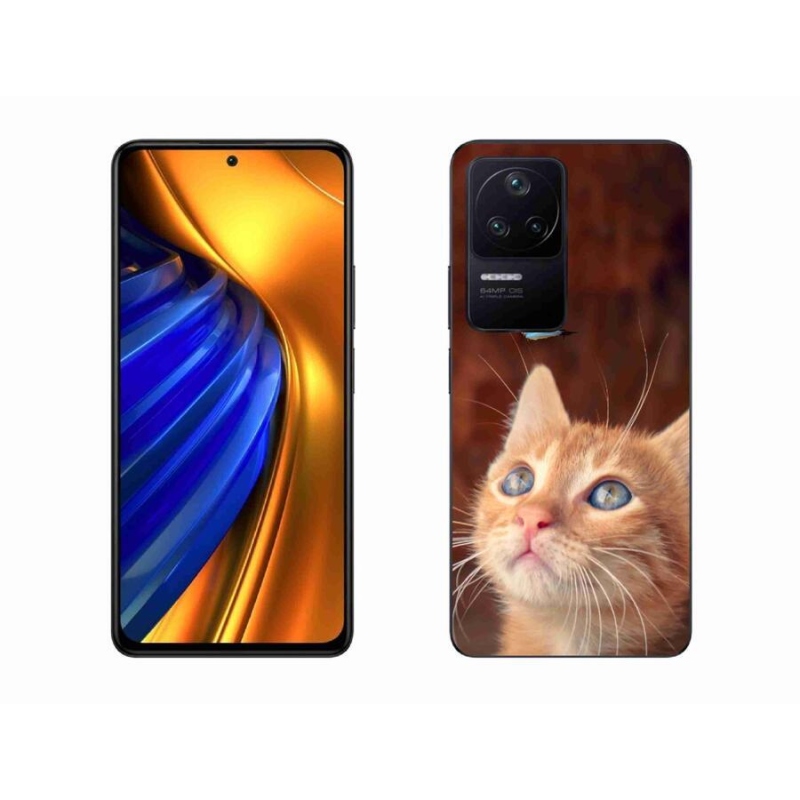 Gél borítás mmCase a Xiaomi Poco F4-hez - pillangó és cica