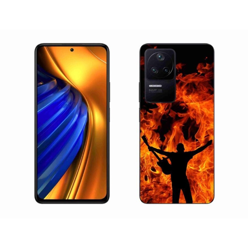 Gél borító mmCase a Xiaomi Poco F4-hez - zenész és tűz