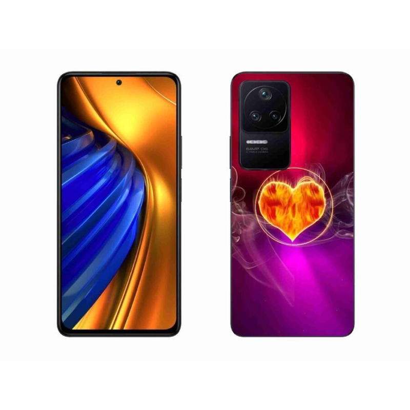 Gél borítás mmCase a Xiaomi Poco F4-hez - tüzes szív
