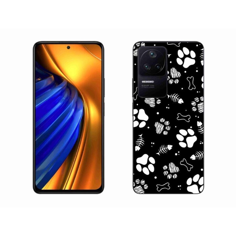 Gél borítás mmCase a Xiaomi Poco F4-hez - kutyamancsok