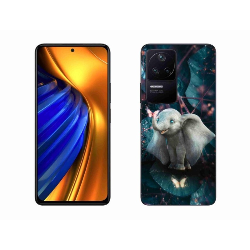 Gél borítás mmCase a Xiaomi Poco F4-hez - aranyos elefánt