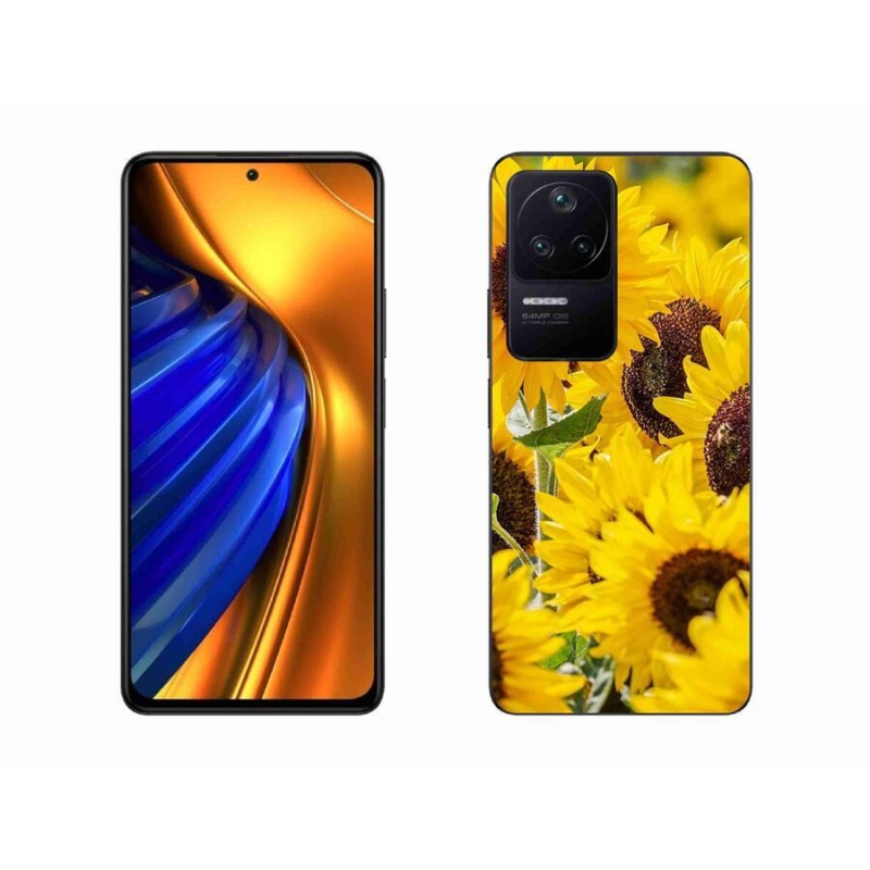 Gél borítás mmCase a Xiaomi Poco F4-hez - Napraforgó