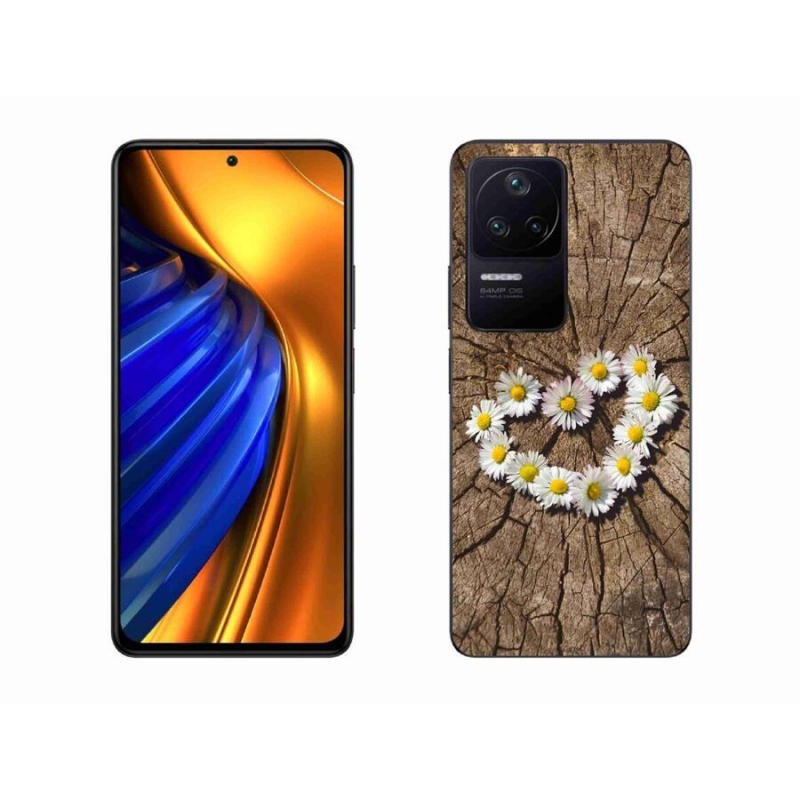 Gél borítás mmCase a Xiaomi Poco F4-hez - százszorszépek szíve