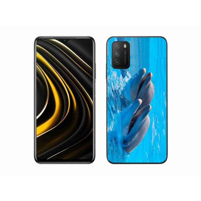 Gél borítás mmCase a Xiaomi Poco M3-hoz - delfinek