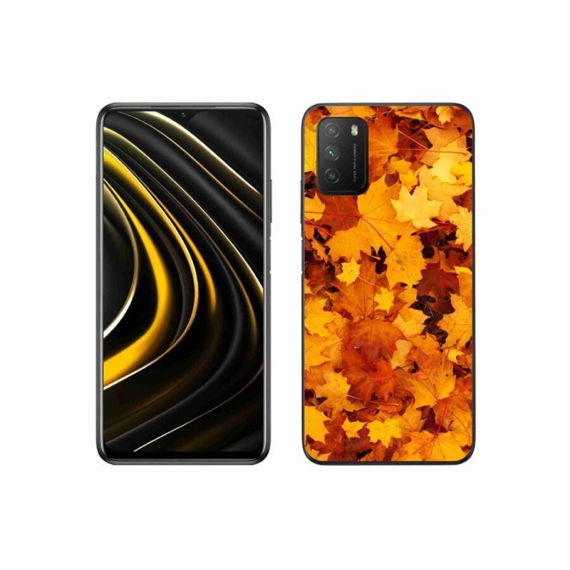 Gél borítás mmCase a Xiaomi Poco M3-hoz - juharlevelek