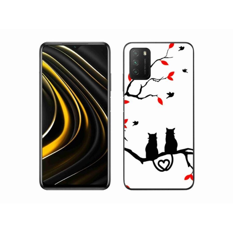Gél borítás mmCase a Xiaomi Poco M3-hoz - macska szeretet