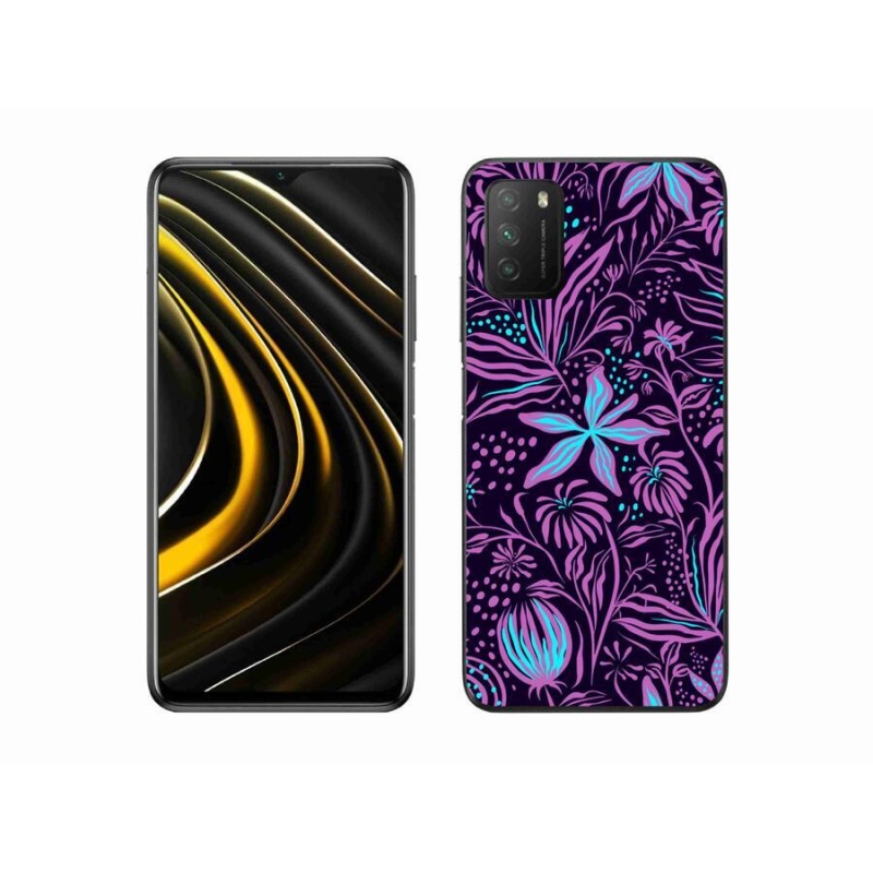 Gél borítás mmCase a Xiaomi Poco M3-hoz - virágok 2