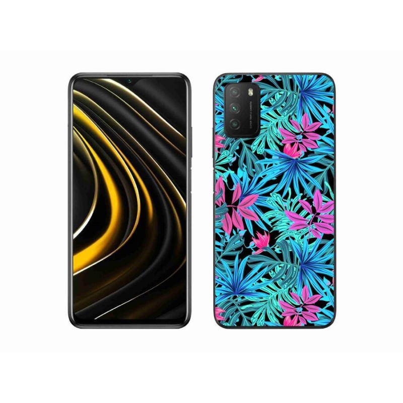 Gél borító mmCase a Xiaomi Poco M3-hoz - virágok 3