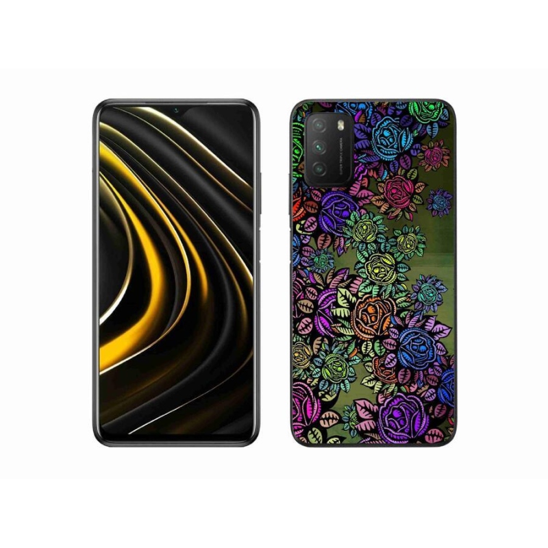 Gél borítás mmCase a Xiaomi Poco M3-hoz - virágok 6