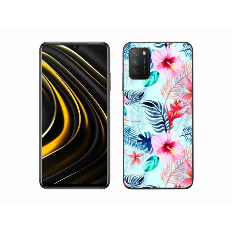 Gél borítás mmCase a Xiaomi Poco M3-hoz - virágok