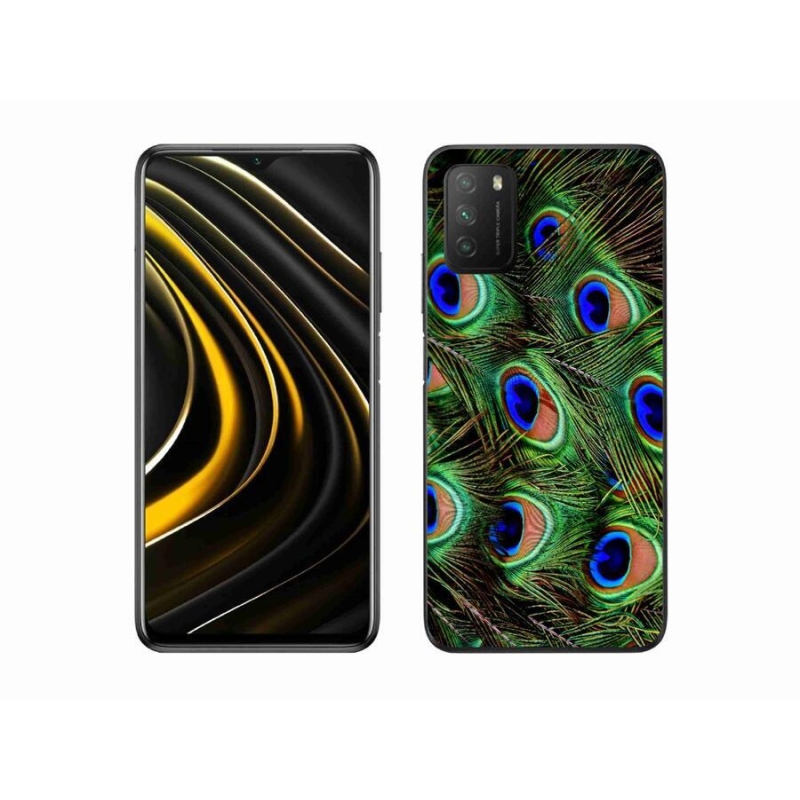 Gél borítás mmCase a Xiaomi Poco M3 készülékhez - pávatoll
