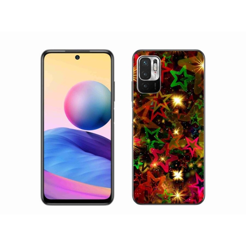 Gél borítás mmCase a Xiaomi Poco M3 Pro/5G számára - színes csillagok