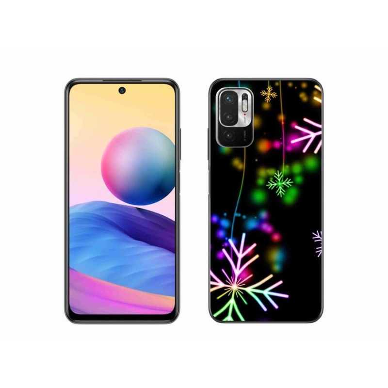 Gél borítás mmCase a Xiaomi Poco M3 Pro/5G számára - színes pelyhekkel