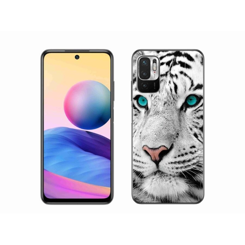 Gél borítás mmCase a Xiaomi Poco M3 Pro/5G készülékhez - fehér tigris