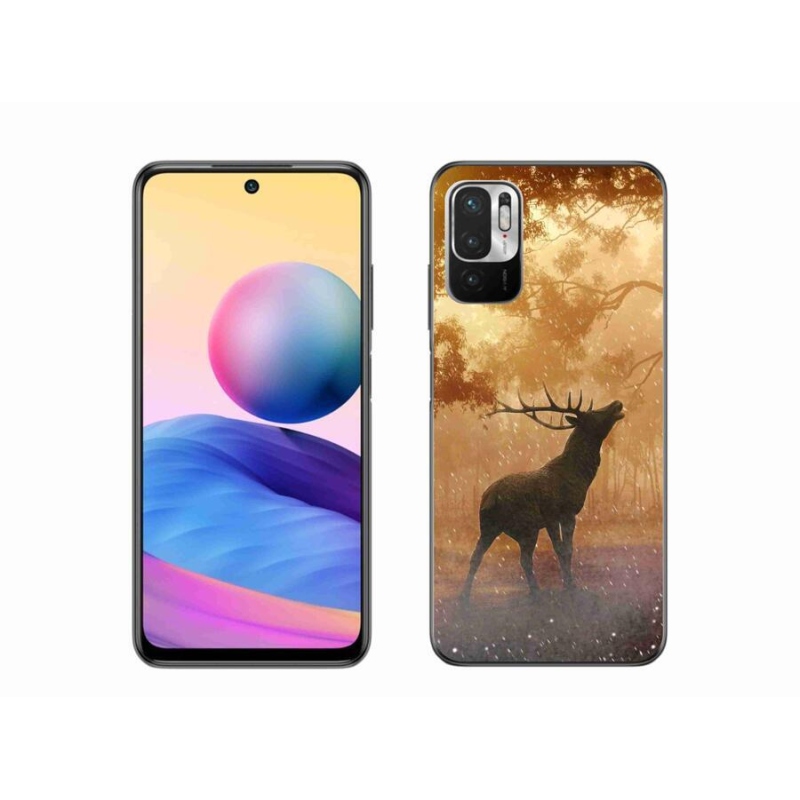 Zselés borítás mmCase a Xiaomi Poco M3 Pro/5G számára - szarvas a vadászaton