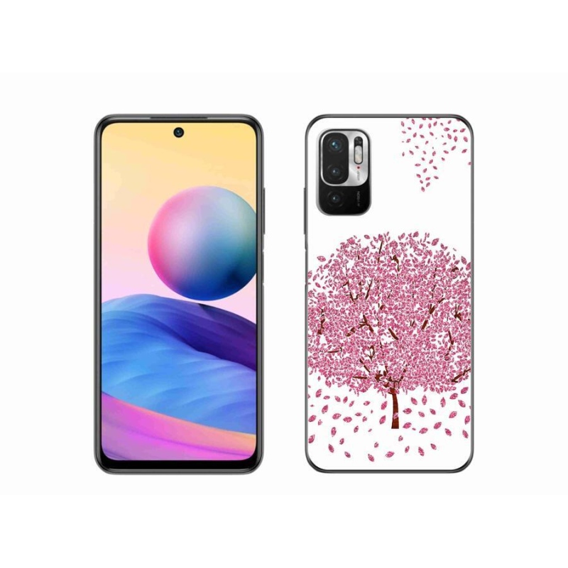 Gél borítás mmCase a Xiaomi Poco M3 Pro/5G számára - rajzfilmfa levelekkel