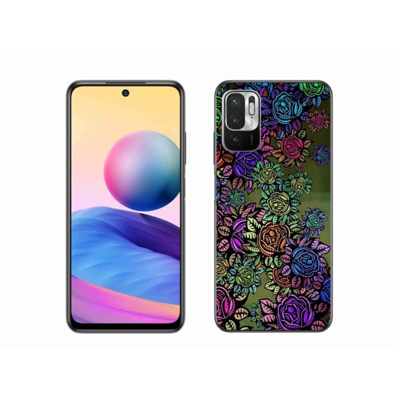 Gél borító mmCase a Xiaomi Poco M3 Pro/5G számára - virágok 6