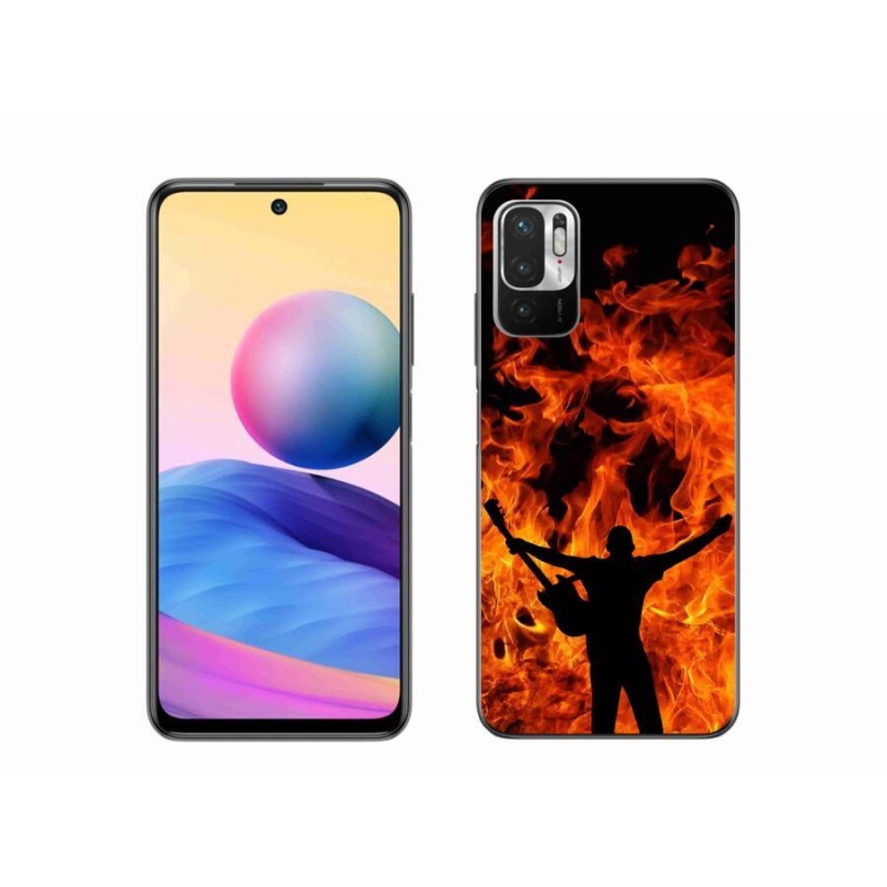Gélburkolat mmCase a Xiaomi Poco M3 Pro/5G számára - zenész és tűz
