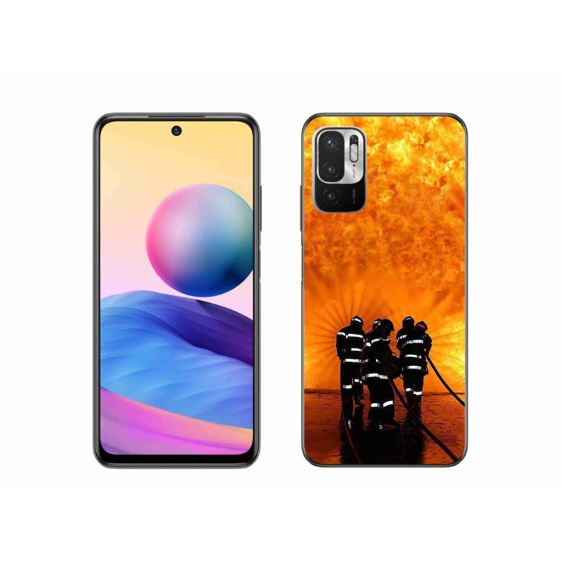 Gél borítás mmCase a Xiaomi Poco M3 Pro/5G számára - tűz