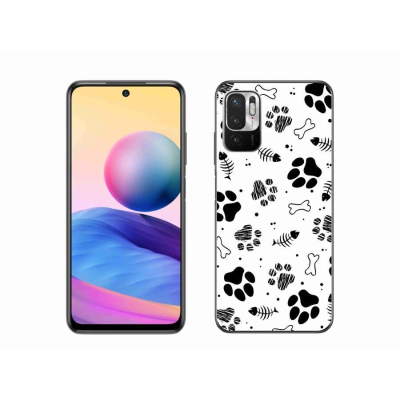 Gél borítás mmCase a Xiaomi Poco M3 Pro/5G számára - kutyamancsok 1