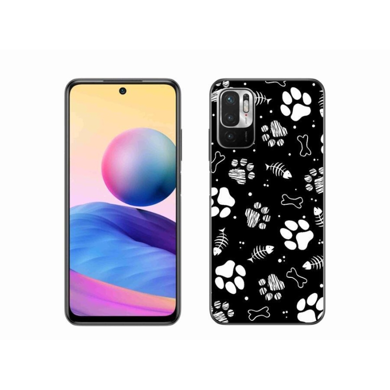 Gél borítás mmCase a Xiaomi Poco M3 Pro/5G számára - kutyamancsok