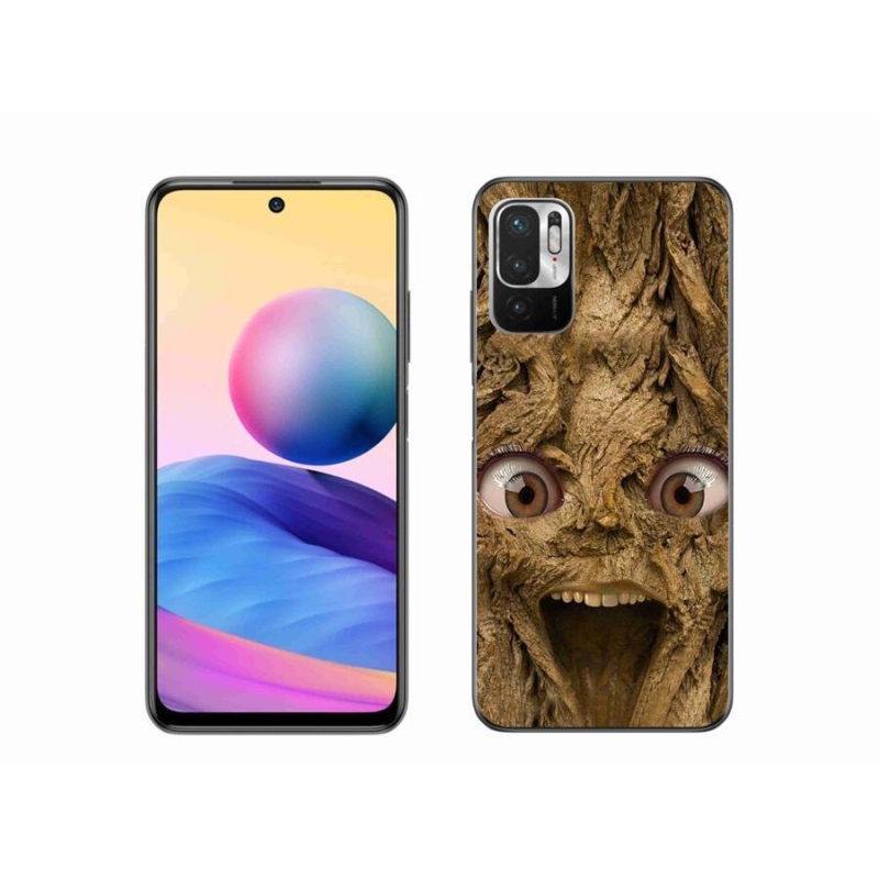 Gél borító mmCase a Xiaomi Poco M3 Pro/5G számára - boldog fa szemekkel