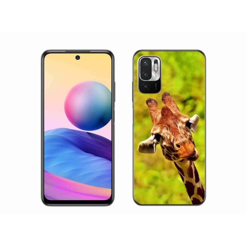 Zselés borítás mmCase a Xiaomi Poco M3 Pro/5G számára - zsiráf