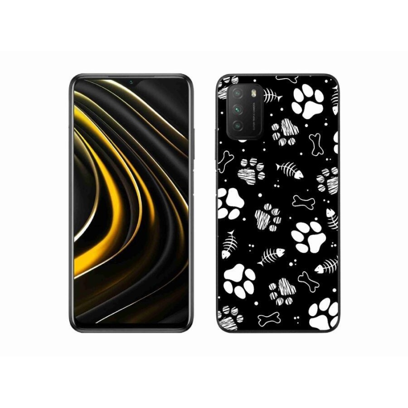 Gél borítás mmCase a Xiaomi Poco M3-hoz - kutyamancsok