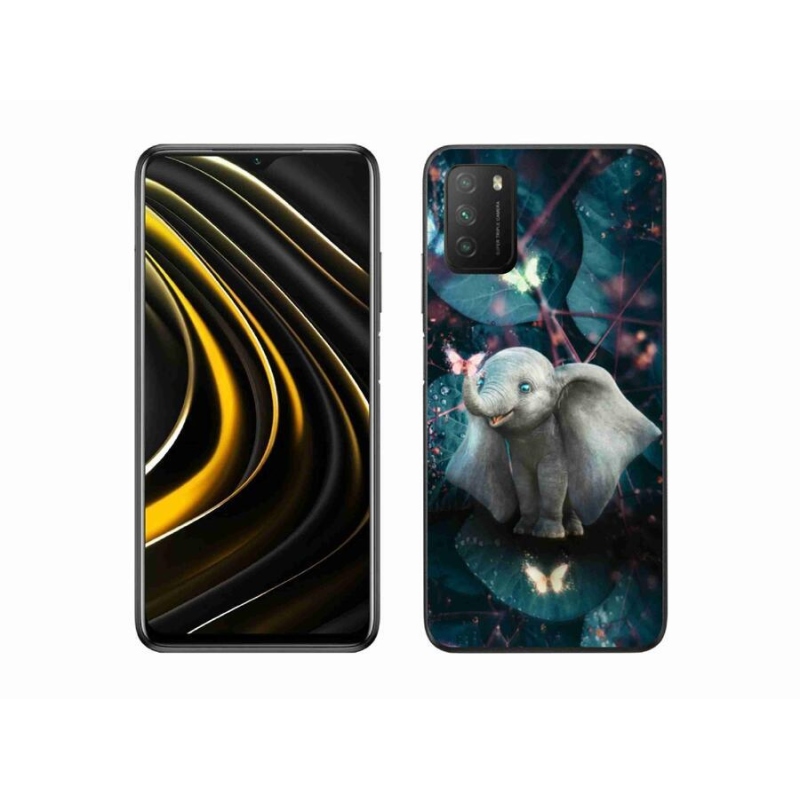 Gél borítás mmCase a Xiaomi Poco M3-hoz - aranyos elefánt