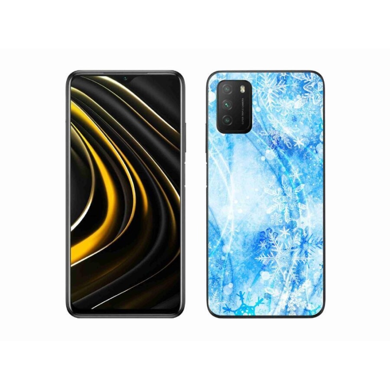 Gél borítás mmCase a Xiaomi Poco M3-hoz - hópelyhek