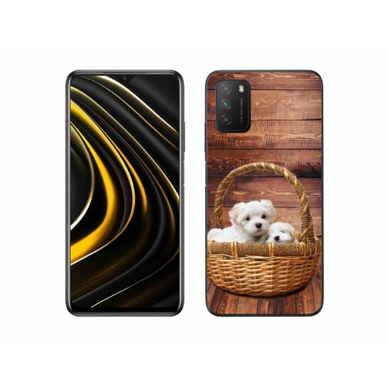 Gél borítás mmCase a Xiaomi Poco M3-hoz - kölyökkutyák