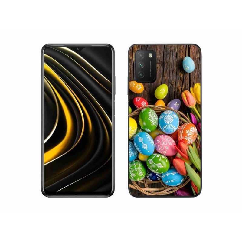 Gél borítás mmCase a Xiaomi Poco M3-hoz - Húsvéti tojások